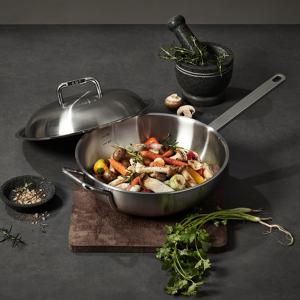 [류니키친공구]  316Ti스텐 통5중 샤프 편수웍 28cm