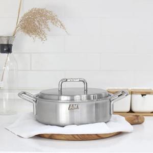 [류니키친공구]  316Ti스텐 통5중 샤프 전골냄비 24cm