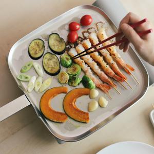 [류니키친공구]  316Ti스텐 통5중 프로 사각 와이드팬