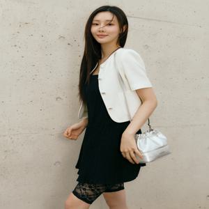 질 바이 질스튜어트 JLBA5F121SV [인기재입고][데니쉬] 실버 셔링 버킷백