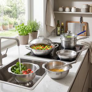 [류니키친공구] [18일 10%적립] 류니픽 신혼 베스트 4종세트(양수웍 22,스마트쿡편수,소테팬22,믹싱볼&타공세트)