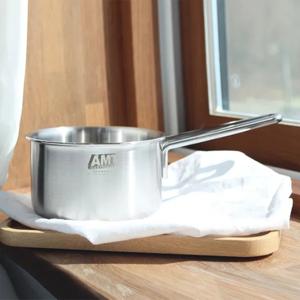 [류니키친공구]  316Ti스텐 통5중 샤프 편수냄비 16cm