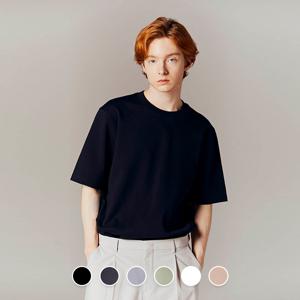 023524 차은우착용 폰테 크루넥 반팔 티셔츠