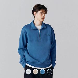 024561 프린트 테리 목넥 하프집업 풀오버