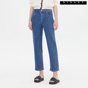 아울렛 백 밴딩 배기 데님 팬츠 SADPA6441_BL