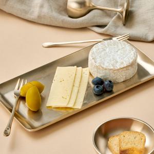 오부자 방짜유기 직사각 생선 접시 1P