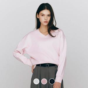 325513 여 브이넥 맨투맨