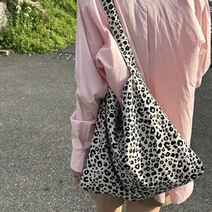 여성 호피 얼룩말 캔버스 에코백 캔버스백 면 천가방 패브릭