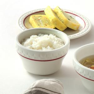 쉐난고 카디날 빈티지 레드 라인 밥 그릇 공기 10.5cm