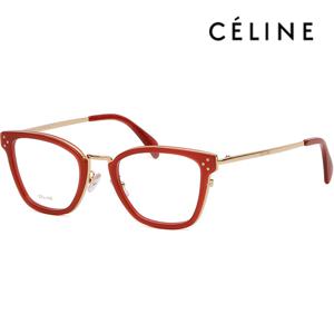 안경테 CL50002U 068 레드 사각형 뿔테 명품