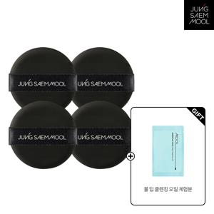 스킨 누더 쿠션 퍼프 4P + 딥 클렌징 오일 미니 (1ml)