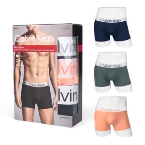 CK 언더웨어 남자 드로즈 3장 세트 네이비 블루그레이 파파야 NP2851O