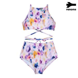 [레노마수영복]여성 하이넥 크롭 비키니 LS2D303_PP