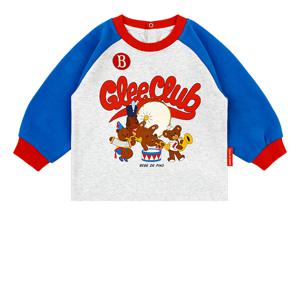 글리 클럽 베이비 컬러 블럭 라글란 티셔츠_BP53TR153