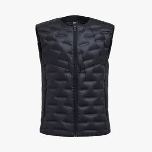 남자 블랙 하이브리드 경량 구스다운 패딩조끼 / 남성 겨울 이너 거위털 베스트 PW3MV24W202_IC