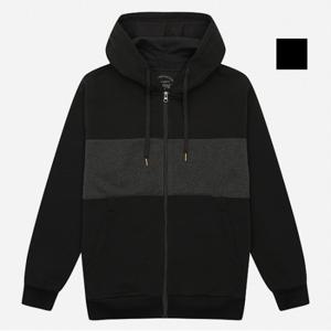 공용 배색포인트 기모 후드집업 (NTI764)