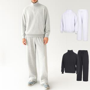 골프] 봄가을 하프집업 셋업 와이드핏 남성 트레이닝 세트 DPFMSE23