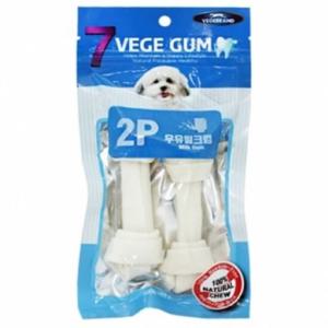 7베게 우유밀크껌2P 강아지간식 애견간식