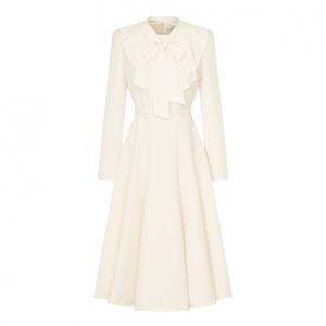 [정상가 349,000원] 러플 카라 플레어 원피스 NWOPPJ0500