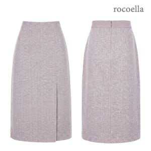 카멜리 울 블렌드 핸드메이드 스커트