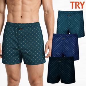 남자80수트렁크팬티 부드러운 주자직 순면 사각팬티 박서 3매입 세트