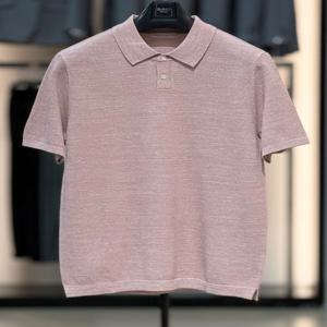 린넨 블렌드 면 스판 카라 반팔 니트 WSZ2WT11A PK_SC