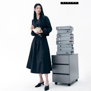 에코  자카드 플레어 스커트 SASKC1631