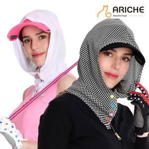 아리체 남녀 공용 UV 차단 통풍 메쉬 후드 뒷목 가리개