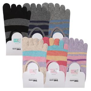 국산 순면 토삭스 남녀 링글 발가락 덧신 3족