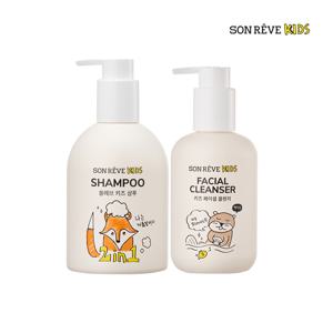 키즈 2in1 샴푸(300ml)+키즈 페이셜 클렌저(200ml)