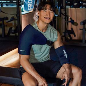 젤 어깨밴드 오십견 스포츠 아이싱 냉찜질팩 온찜질팩 어깨찜질팩 네이비 단품