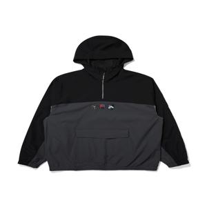 우븐 아노락 블랙