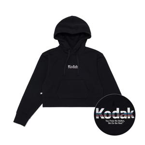 레인보우 빅로고 후드 티셔츠 우먼 CHARCOAL