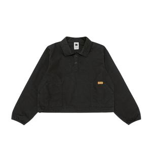 메일러 가먼트워싱 카라형 아노락 우먼 BLACK