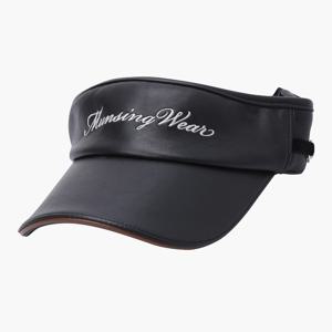 [정가 138,000원] 여성 비건레더 리본 바이저 블랙(MO322LCP81)