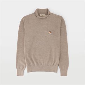 폭스 헤드 패치 남녀공용 터틀넥 니트 FM00507KT1036 BEM