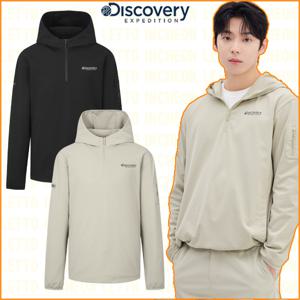 디스커버리 25SS 봄신상 남성 기능성 소재 반집업 후드티 DMHD37051-ICTT