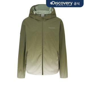 남성 등고선 프린트 바람막이 (D/OLIVE)