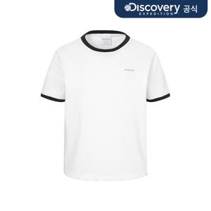 프레시벤트 여성 링거 반팔티셔츠 (O/WHITE)  DWRS95053-WHS