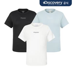 프레시벤트 여성 슬림핏 절개 반팔티셔츠 3종 택1