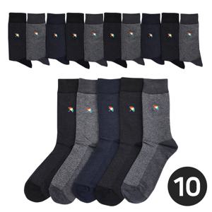 아놀드파마 남자 장목양말 신사 정장 목긴 아빠 양말 10족 가을 겨울 국산