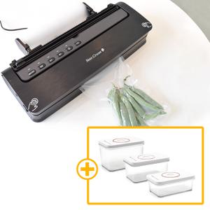 [진공밀폐용기3종 추가발송] 이중열선 완벽진공  BCV-150BK가정용 진공포장기+진공백세트 (커터칼 포함)