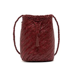 8838 BORDO 폼폼 더블 점프 버킷백