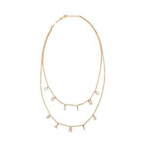 파리 크리스탈 더블 목걸이 46X476BZI 35OR