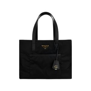 1BG555 R064 F0002 리에디션 1978 리나일론 트라이앵글 로고 미디움 토트백