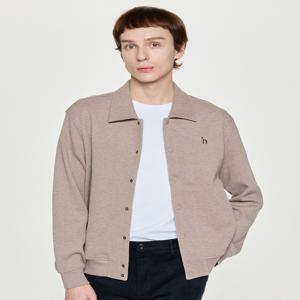 남성 [[25FW]] HZTS5D101I2 베이지 카라 블루종 스웻 점퍼