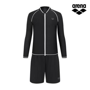 웨이비 레귤러핏 집업 래쉬가드 세트 A6BM1PC01BLK