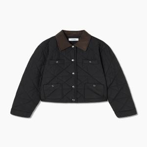 크롭 배색 퀄팅 점퍼 SWPJPQ12010