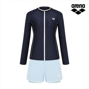 웨이비 레귤러핏 집업 래쉬가드 3PCS 세트 A6BL1PS01NVY