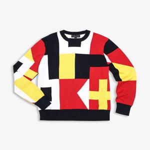 [정상가 240000원] 수피마 코튼 항해 플래그 크루넥 스웨터 (멀티) (31696160)